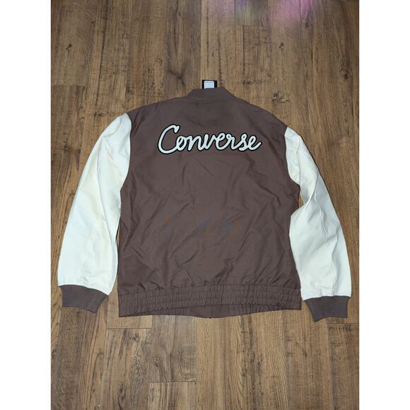Converse Chain Stitch Woven Jacket Size Medium Earthy Brown - Picture 7 of 8